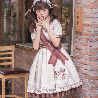 Bear Moore Lolita Style Dress OP by Withpuji (WJ88)